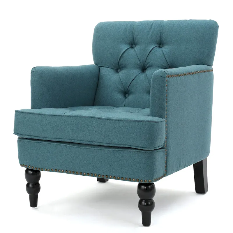 Malone Tufted Back Fabric Club Chair by Christopher Knight Home - 28.00 L x 29.50 W x 33.50 H