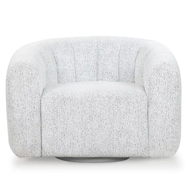 SAFAVIEH Couture Demetri Boucle Swivel Chair - 38Wx33Dx28H