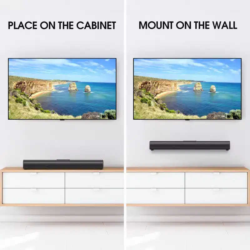50W Bluetooth Soundbar with 3D Surround Sound Multiple Connections and Remote Control