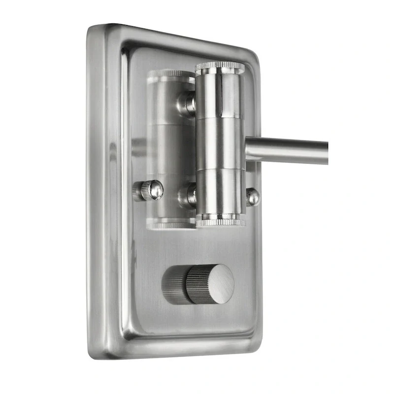Hinton Collection Brushed Nickel Swing Arm Wall Light
