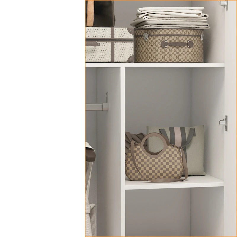 63W x 70.9H Armoire Two Cabinet With Four Doors Large