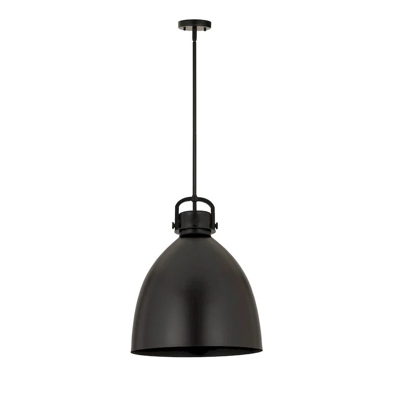 Innovations Lighting Newton Metal Bell - 1 Light 18  Stem Hung Pendant