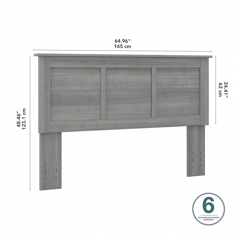Queen Ash Grey Headboard