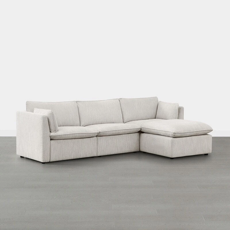 Cypress L-shape Sectional Couches Modular Sofa with Ottoman