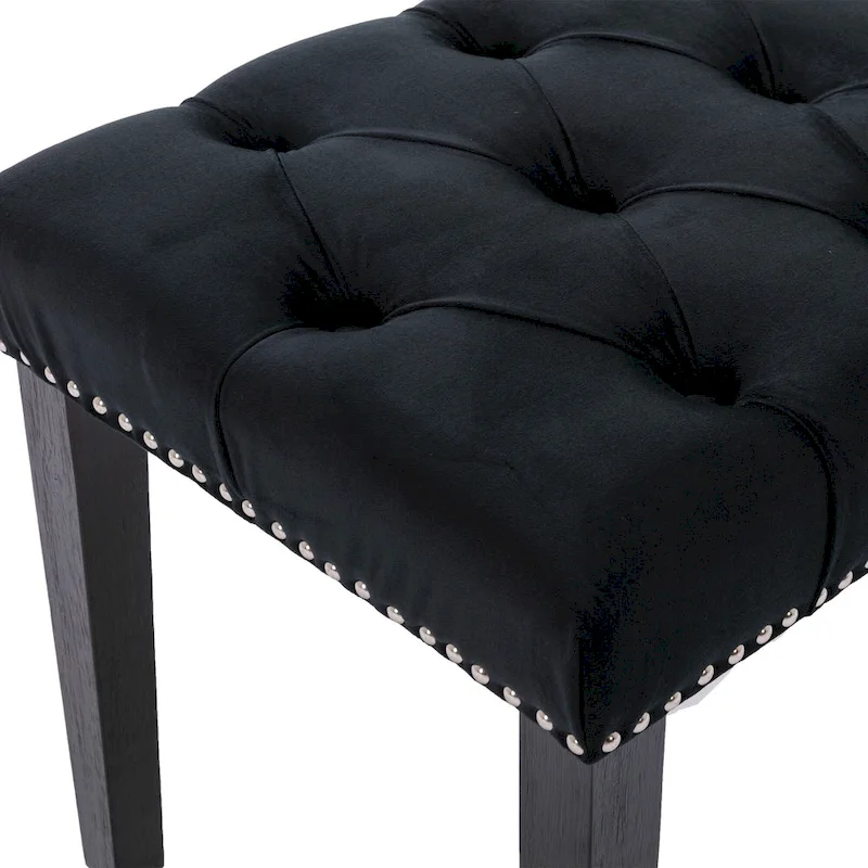 Upholstered Tufted Bench Ottoman Accent Bench