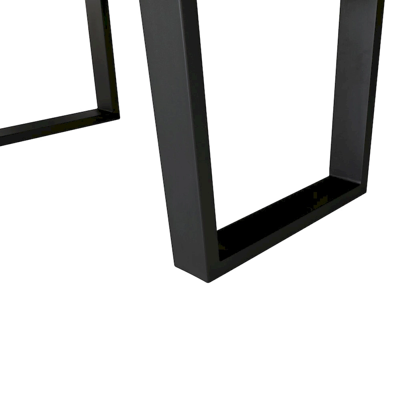 Ditmars Dark Brown Finish 84 Live Edge Dining Table by iNSPIRE Q Modern