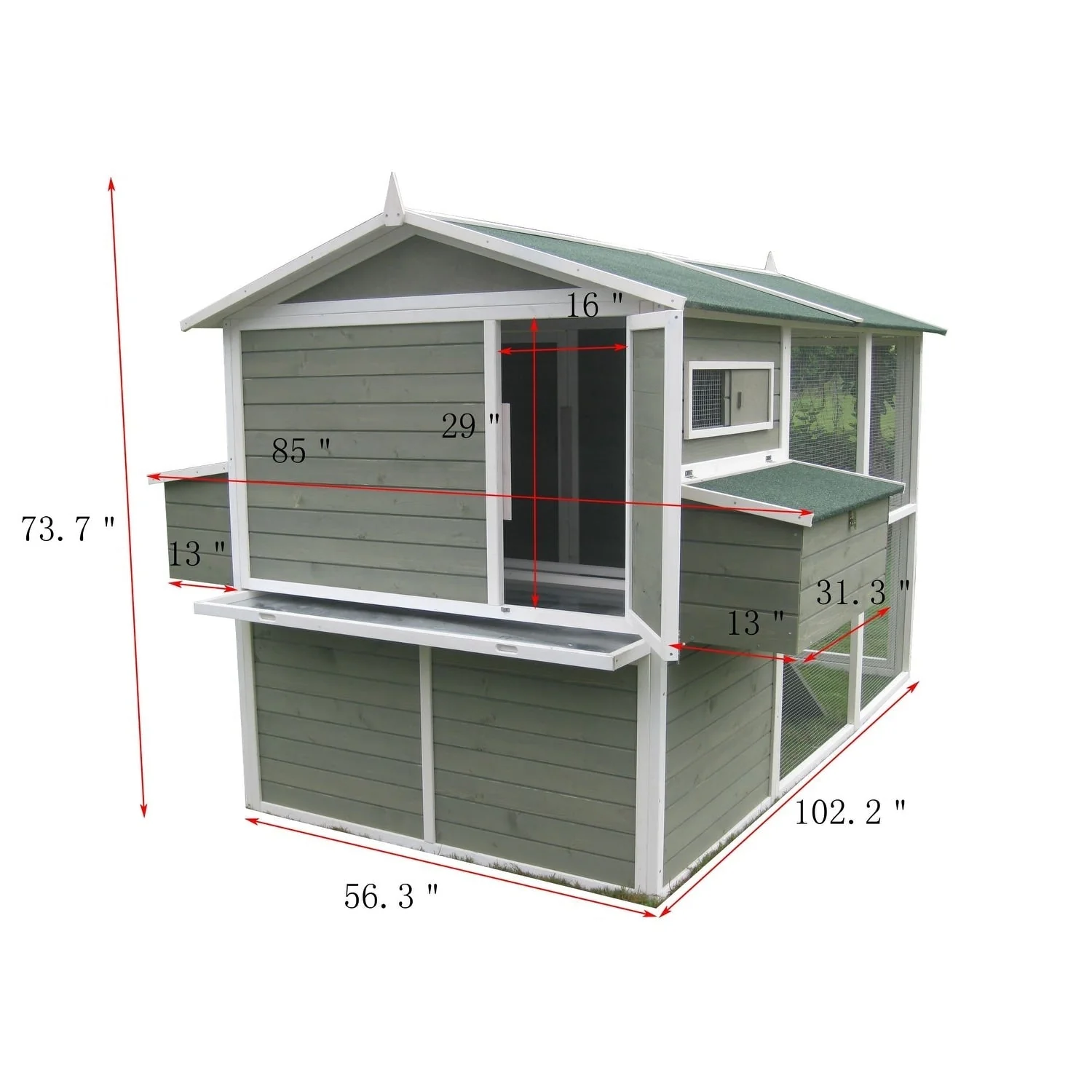 Zylina Big Green Chicken Coop