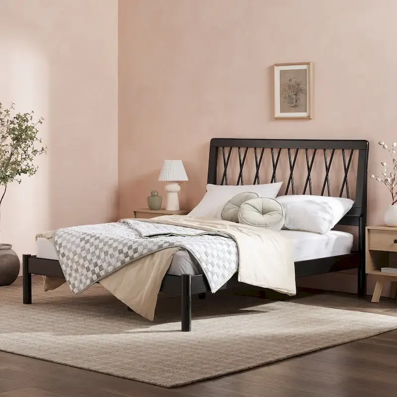 Middlebrook Designs X Spindle Solid Wood Full Bed