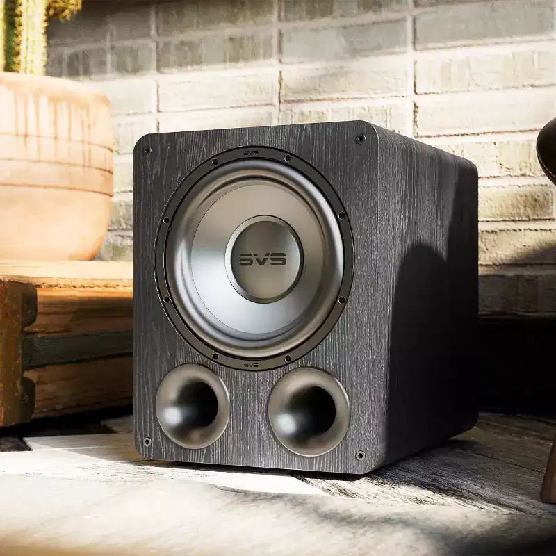 SVS PB-1000 Pro 12 Inch Ported Subwoofer with SoundPath Wireless Audio Adapter (Premium Black Ash)