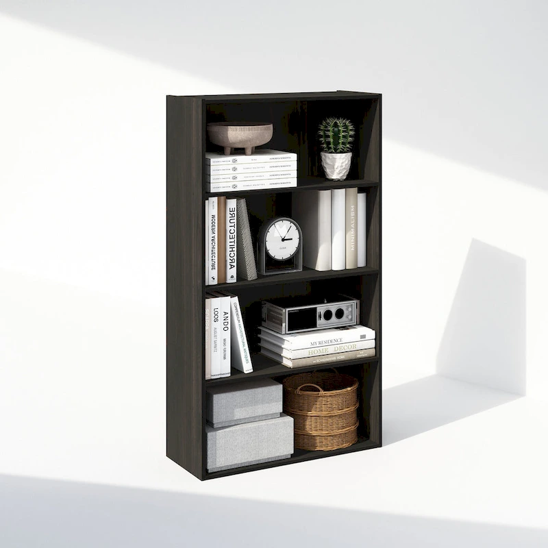 Furinno Simple Open Shelf, Bookcases, 4-Tier