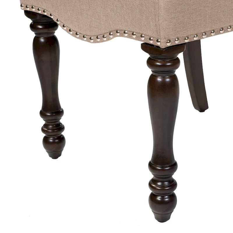 Ketz Taupe Fabric Dining Chairs (Set of 2) by Furniture of America