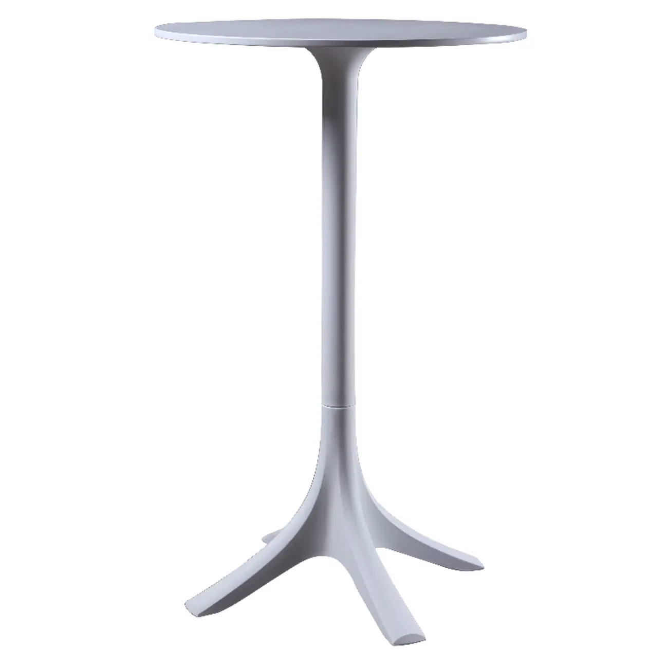 Fashion Synthetic Round White Fixed Top Bar Tables