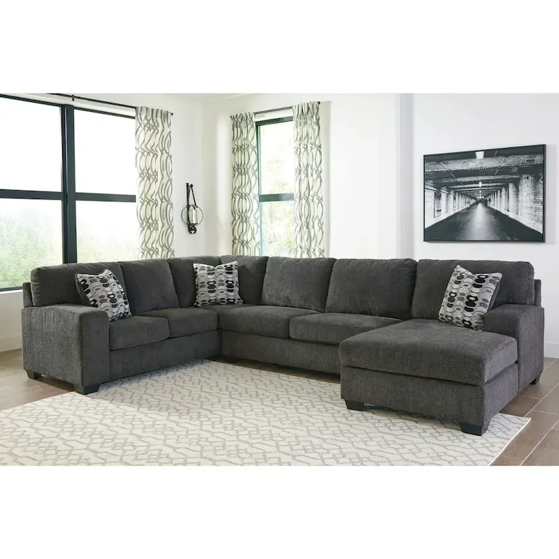 Ballinasloe 3-Piece Sectional - Smoke