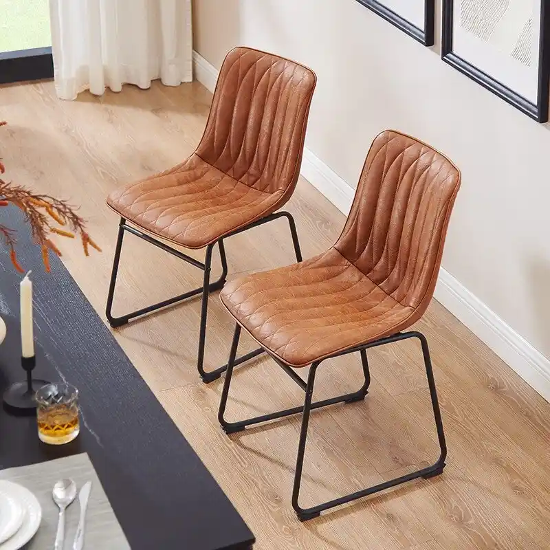 Faux Leather Dining Chair (Set of 2)