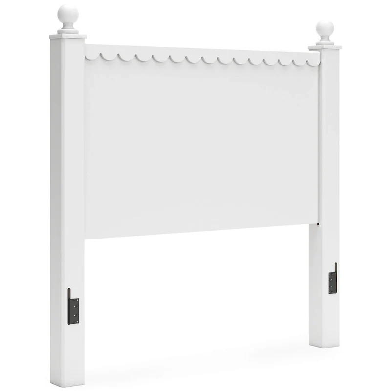 Signature Design by Ashley Mollviney White Panel Headboard Only