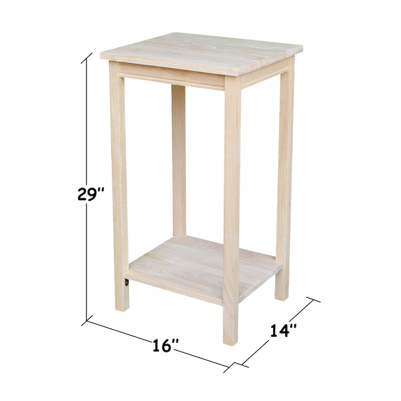 The Gray Barn Moonshine Unfinished Accent Table