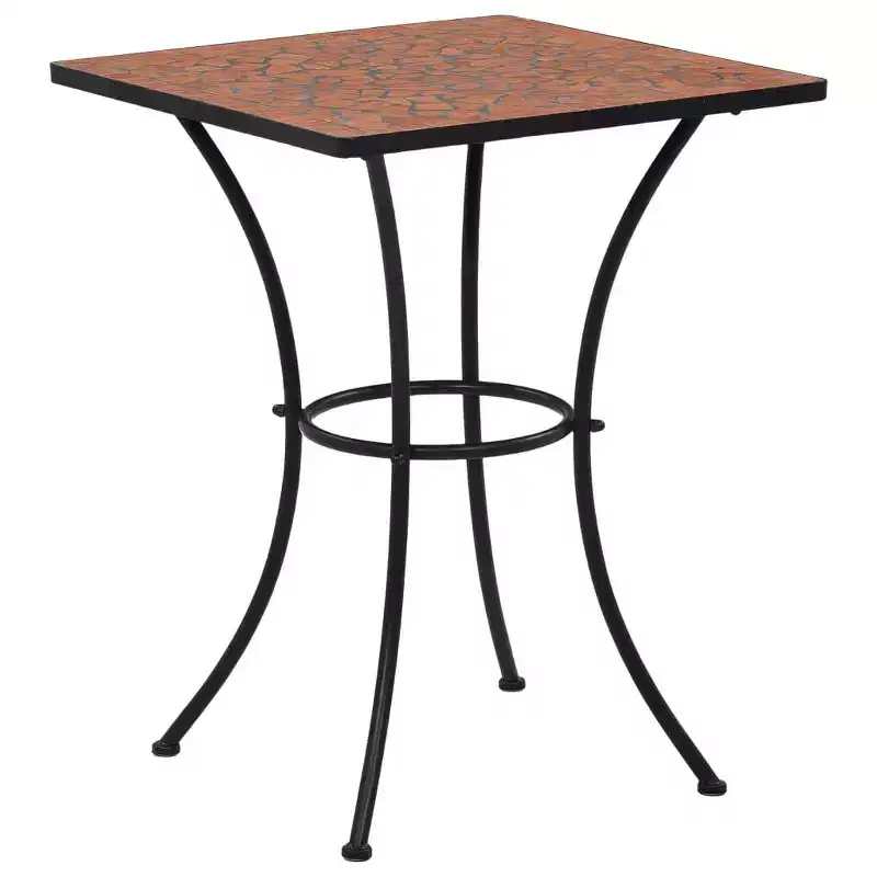 vidaXL Mosaic Bistro Set Terracotta and