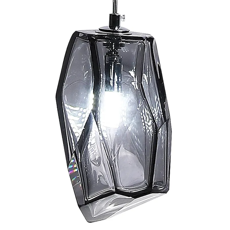 Altair Smoke Handcrafted Art Glass Mini Pendant