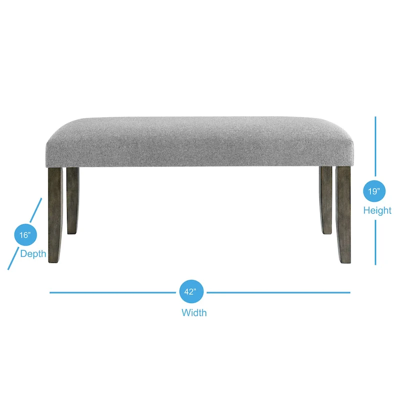 Steve Silver Ellington Upholstered Dining Bench