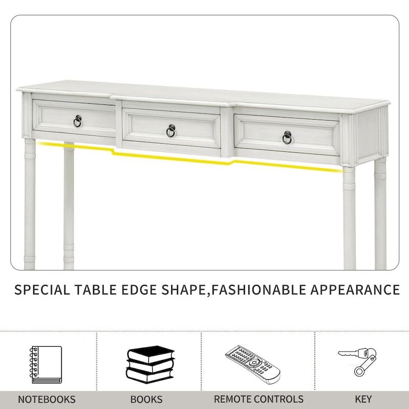 Console Table Sofa Table with Drawers