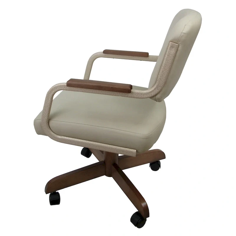 Swivel Tilt Kitchen Caster Chair with Wheels M-115 - 18 inch Seat