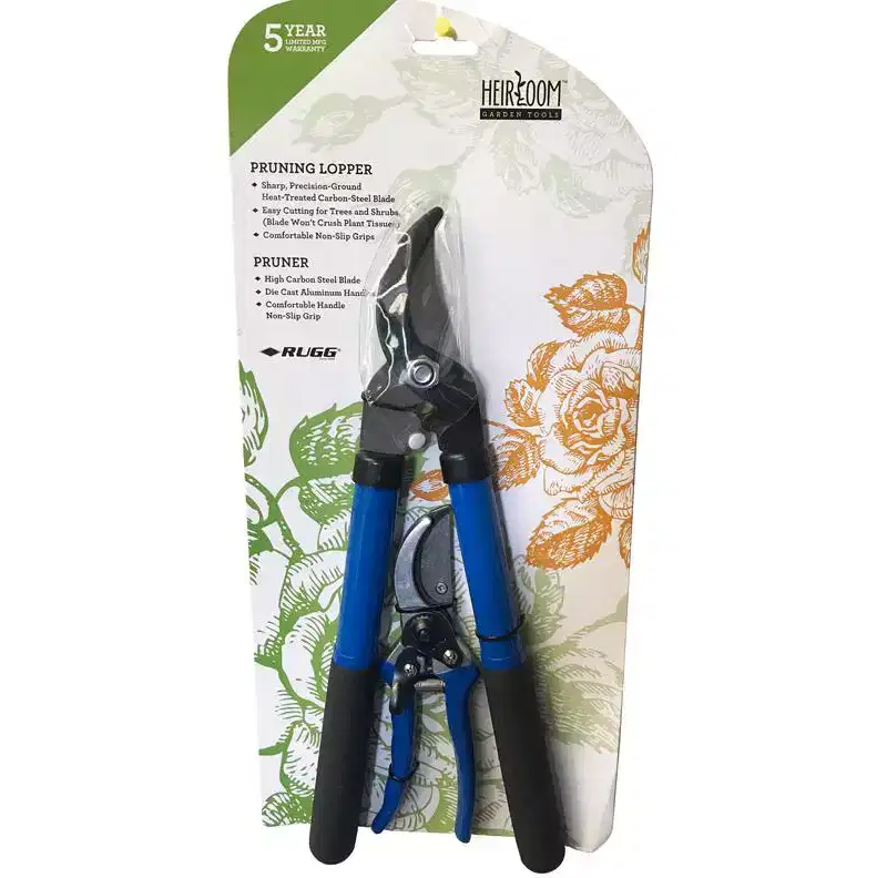 Rugg Heirloom Carbon Steel Bypass Lopper/Pruner Set
