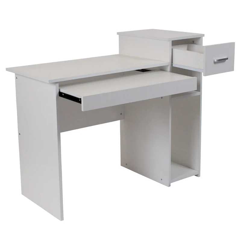 Computer Desk with Shelves and Drawer