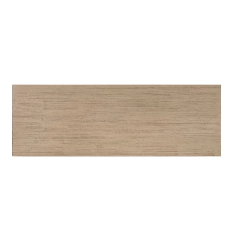 Brown / Drifted Sand / Alto Black Solid Acacia Wood TV Bench, Single