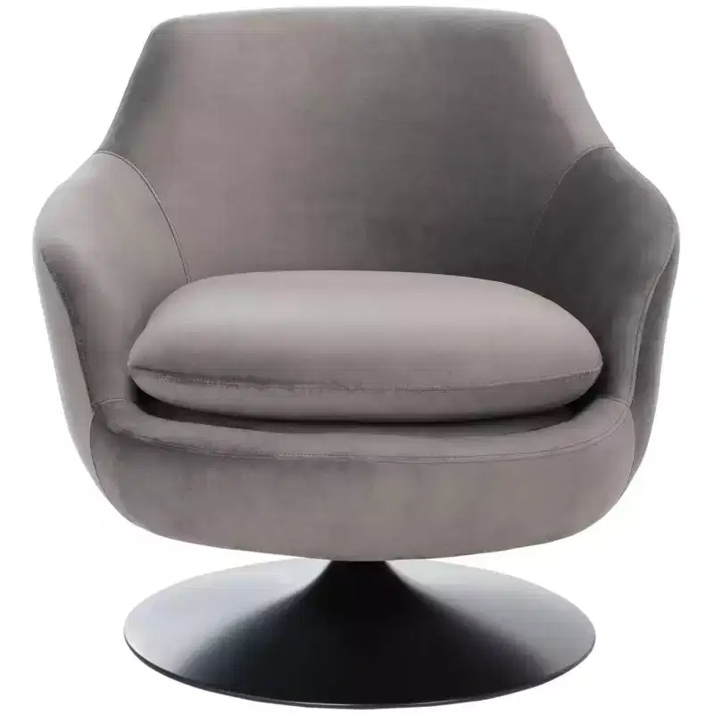Citrine Velvet Swivel Chair - SFV4743 - Safavieh Couture