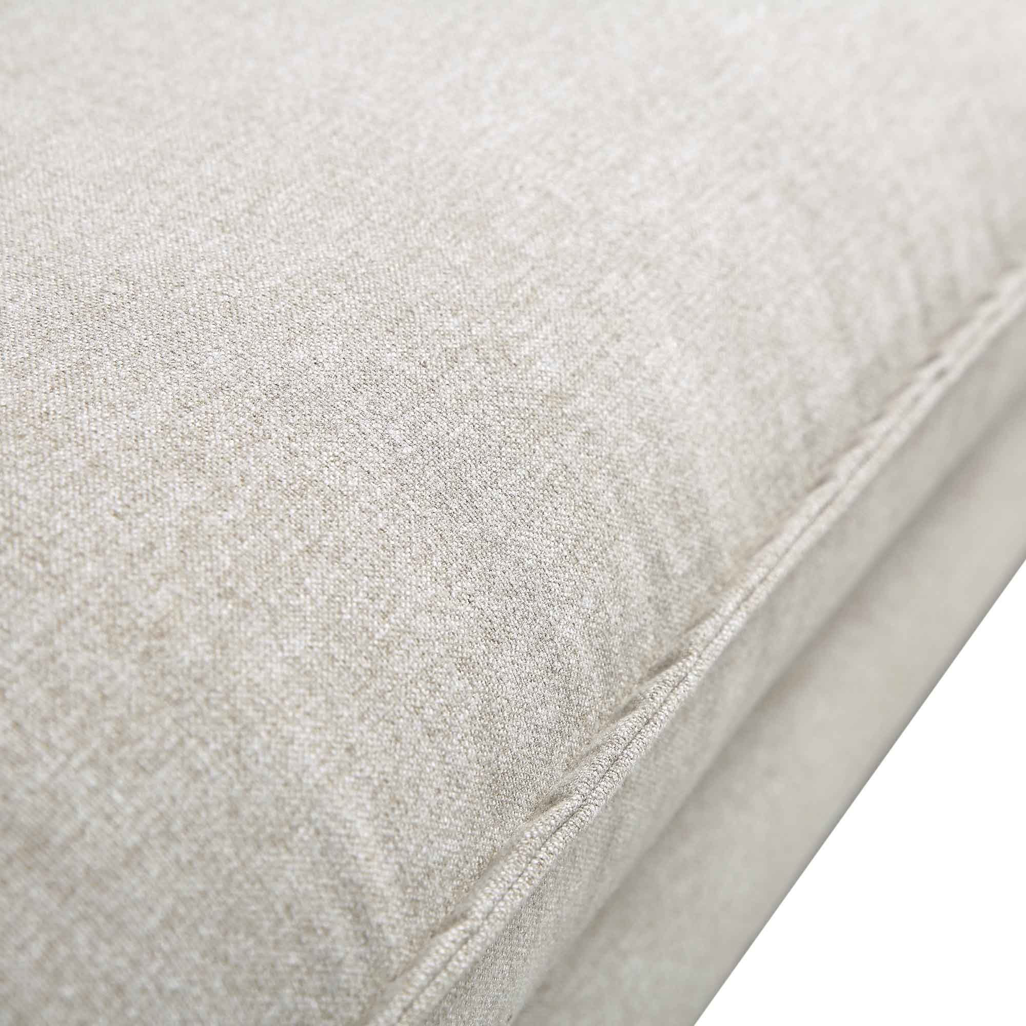 Oatmeal Fabric Sofa, 3-Seater