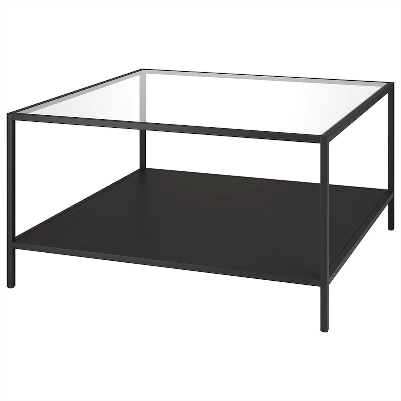 Sivil 32 Square Coffee Table with Shelf