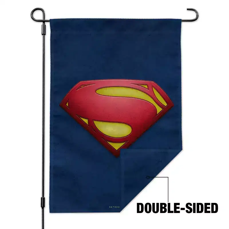 The Flash Supergirl Logo Garden Yard Flag with Pole Stand Holder