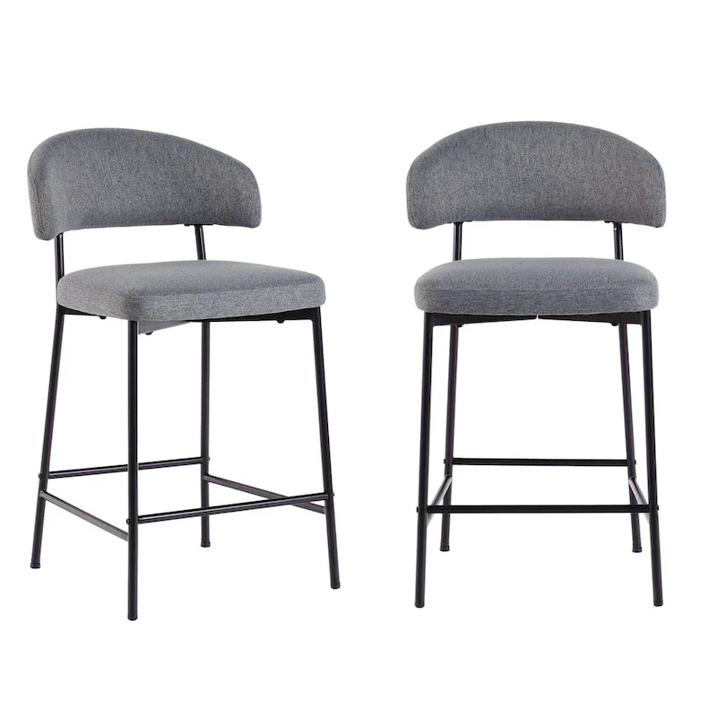 Middlebrook Designs Curved Back Counter Stool (Set of 2)