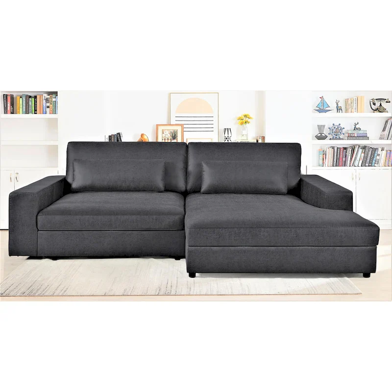 105.52-Inch Two-Piece Chaise Sectional Sofa