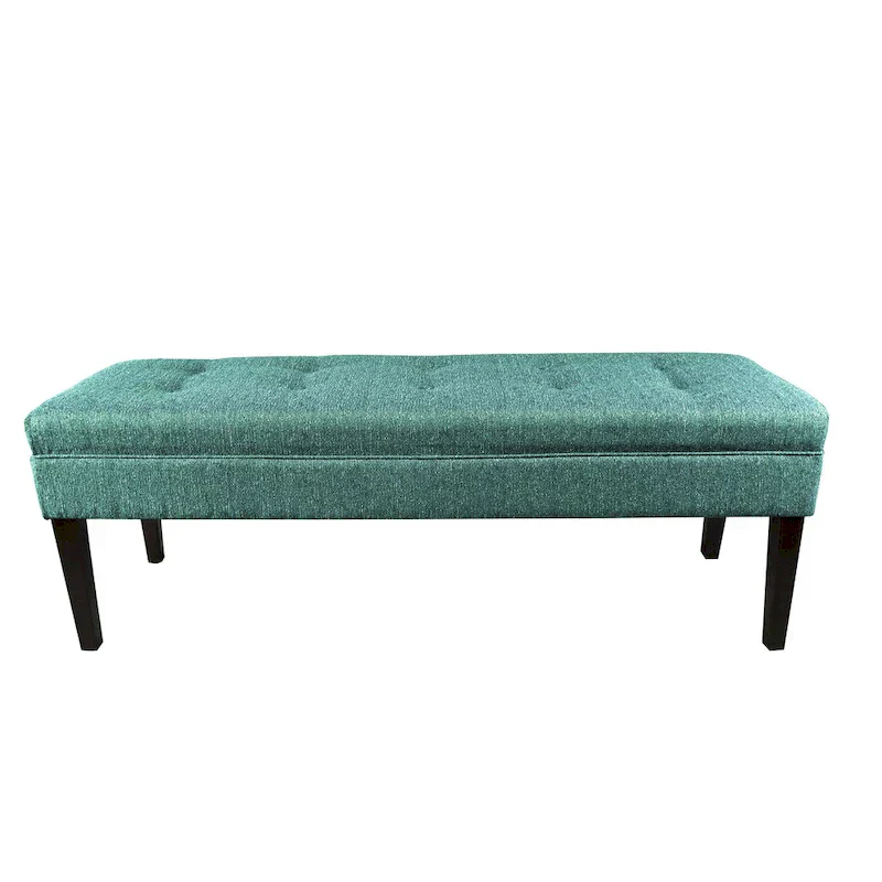 Button Tufted Upholstered Bench - 55 Long - Multiple Colors