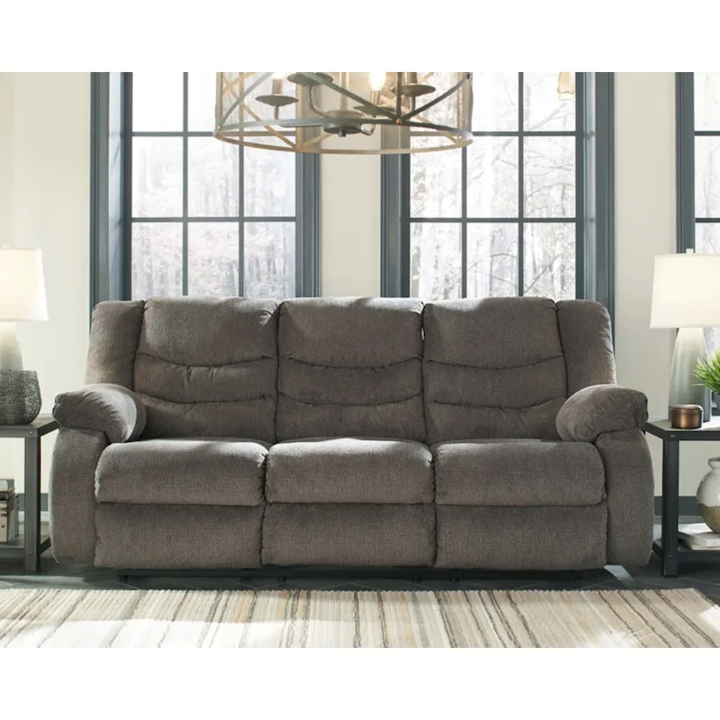 Contemporary Reclining Sofa in Gray