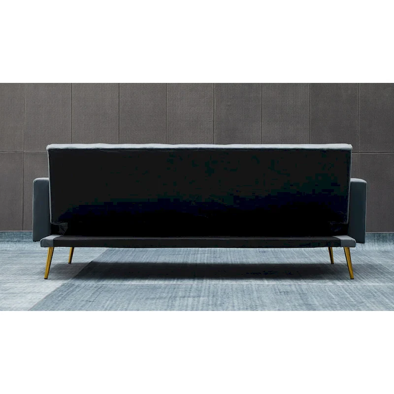 75 Wide Tufted Velvet Convertible Sleeper sofa