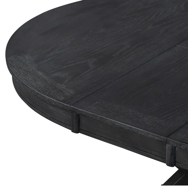 54 Farmhouse Oval Extendable Dining Table - N/A