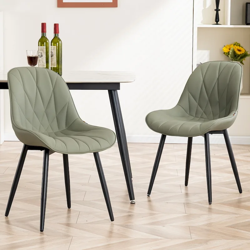 Upholstered Dining Chairs Set of 2 Modern Kitchen Chairs