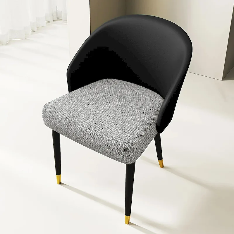 9 - Piece 94.48  Rectangular Extendable Sintered Stone Dining Table with 8 Faux leather Chairs Dining Set