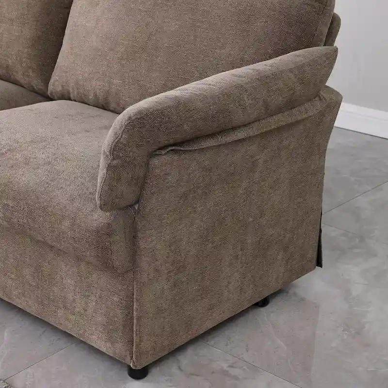 Modern Chenille Loveseat Sofa Couch