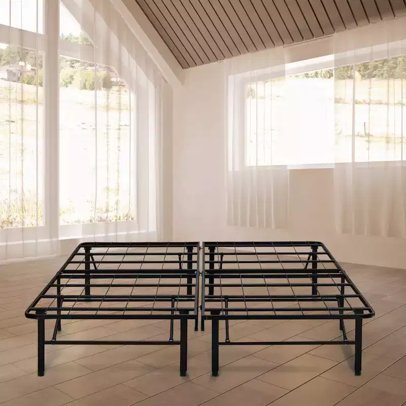 Eco-Lux Metal Platform Base Bed Frame Black - Eco Dream