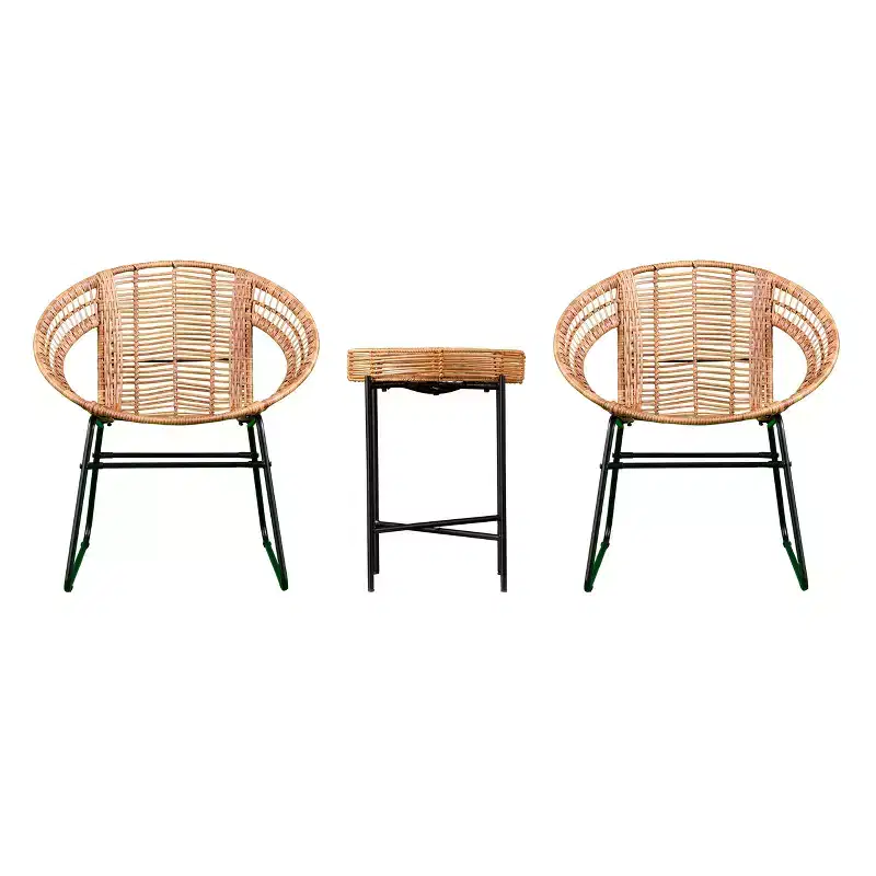 Alandhra Indoor/Outdoor Bistro - Set of 3 - Natural - SEI