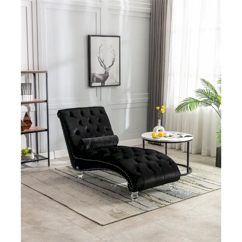 Leisure concubine sofa with acrylic feet