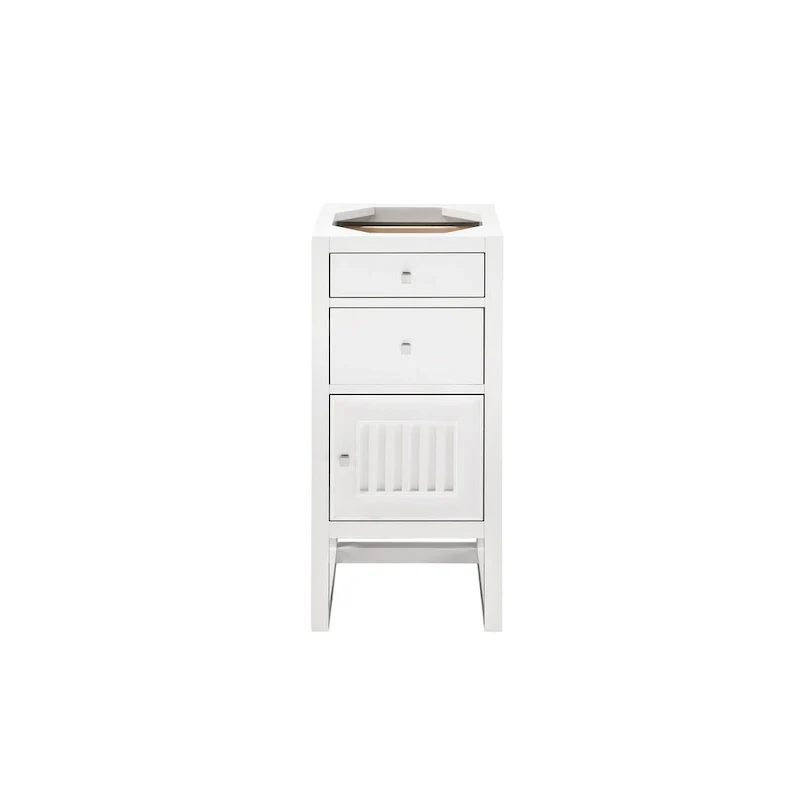 15 Cabinet w/ Drawers and Door, Glossy White