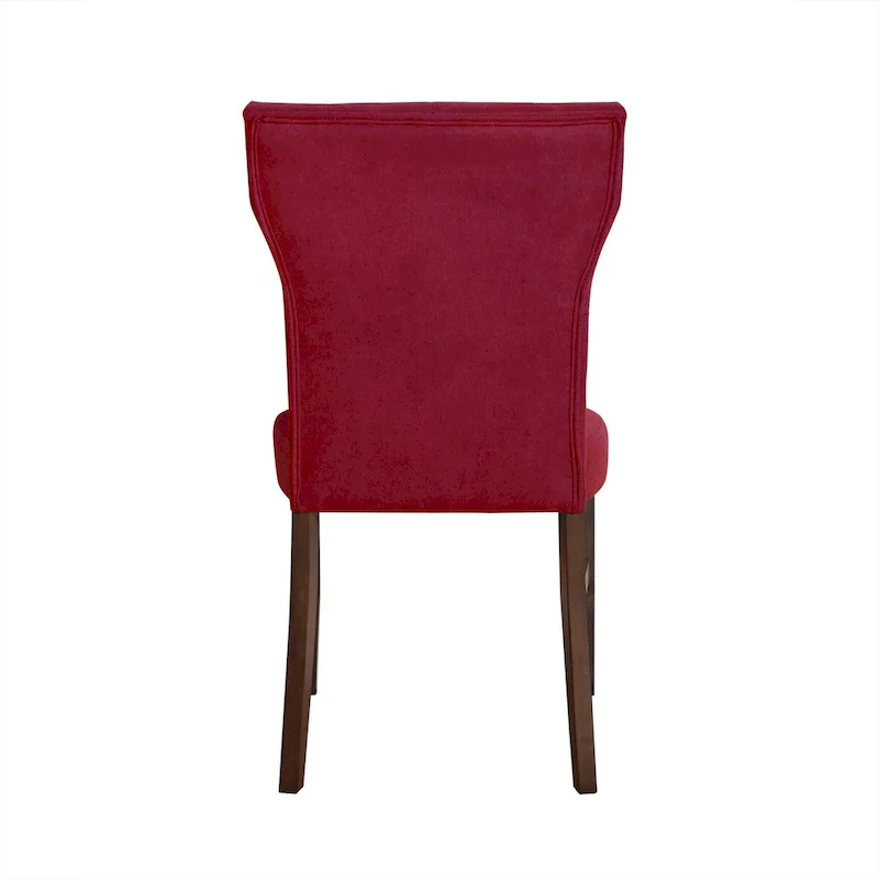 Button-Tufted Dining Chair - Red/Blue/Dark Grey - Single