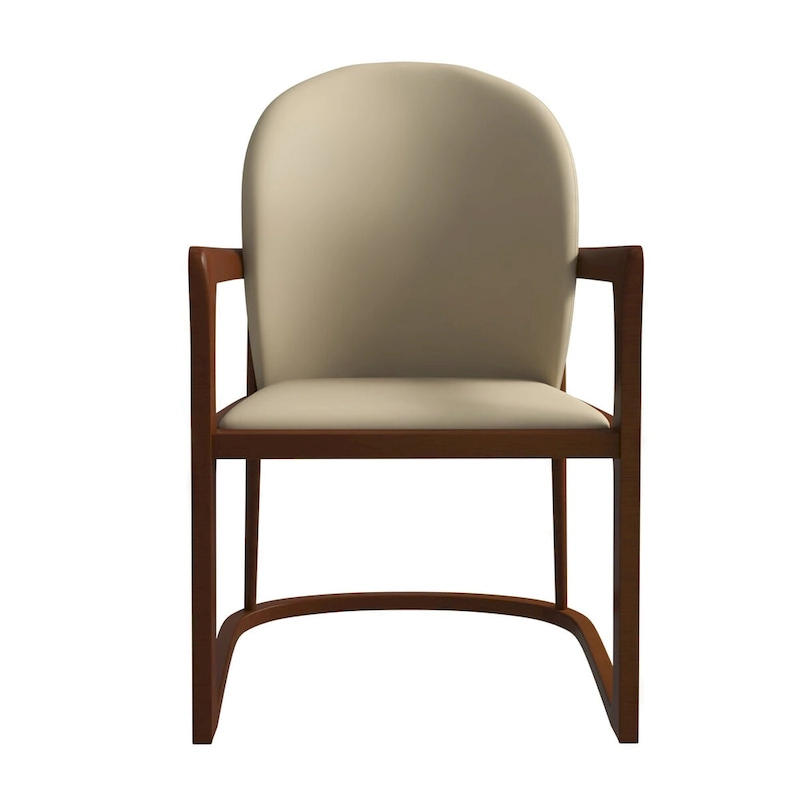 Modern Dining Chair in Upholstered Leather Svelta Series by LeisureMod
