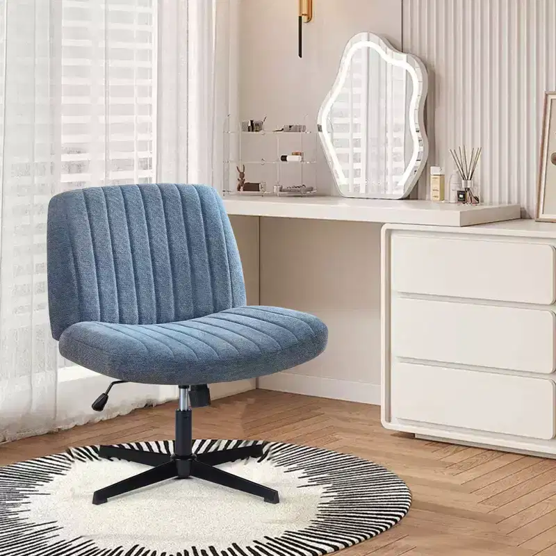 JIONJOY Fabric Adjustable Height Ergonomic Task Chair with Criss Cross Chair Legged