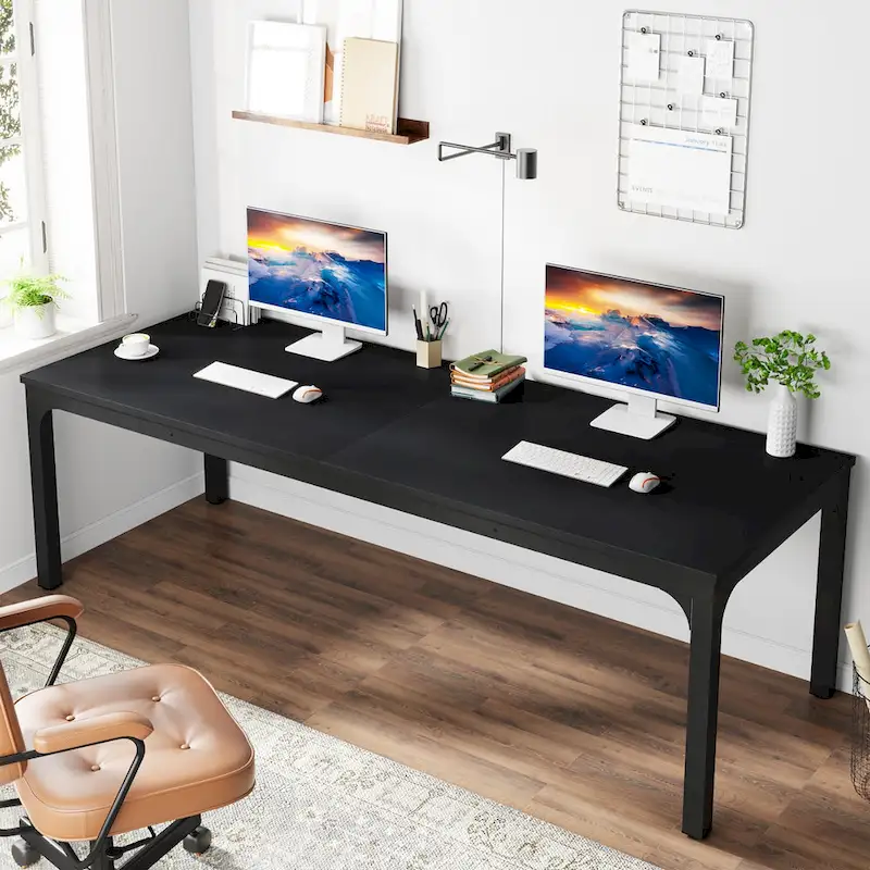 78.7 Inches Extra Long Computer Desk 2 Person Desk Large Writing Desk