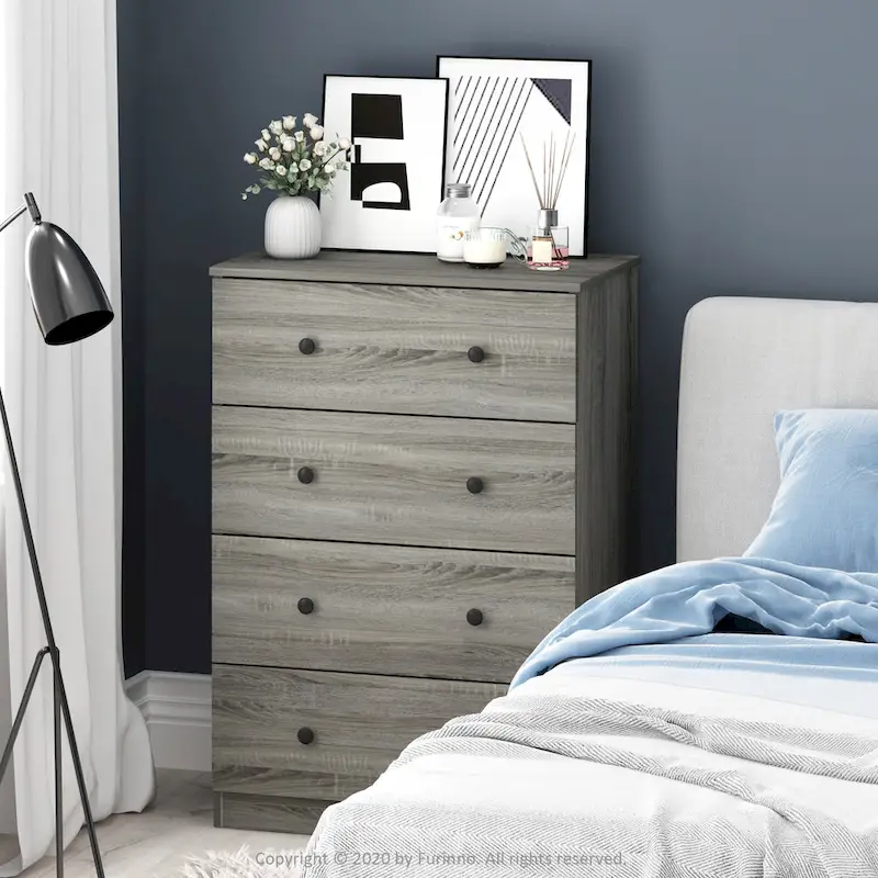 Furinno Tidur Simple Design 4-Drawer Dresser